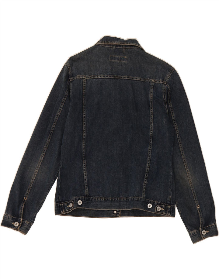 S.OLIVER Womens Denim Jacket UK 14 Large Navy Blue Cotton Vintage S.Oliver and Second-Hand S.Oliver from Messina Hembry 