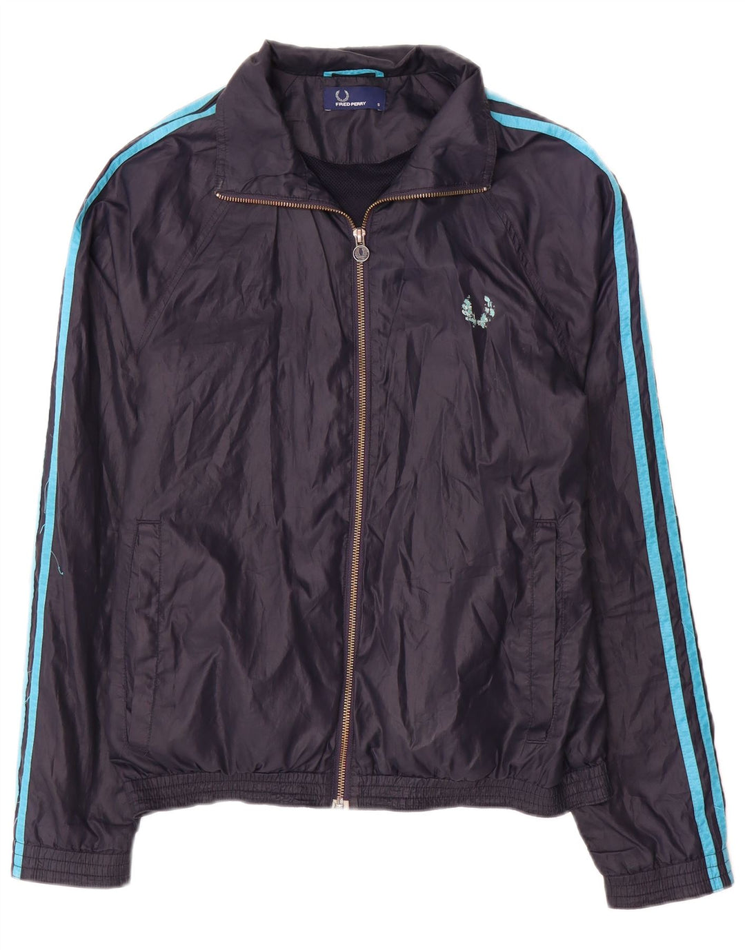 Fred Perry Herren-Trainingsanzug, Oberteil, Jacke, Größe S, Marineblau, Polyester