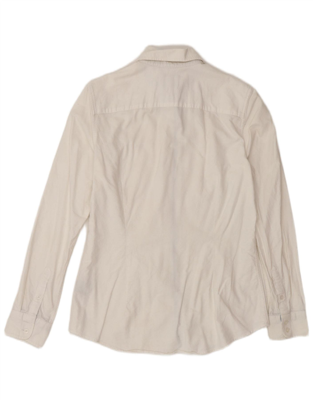 CREW CLOTHING Damen-Hemd mit klassischer Passform, UK 8, Größe S, weiße Baumwolle