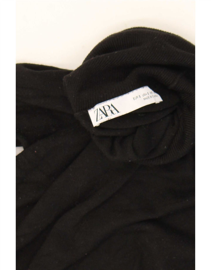 Zara Damen-Pullover mit Rollkragen, Gr. 10, Größe S, Schwarz