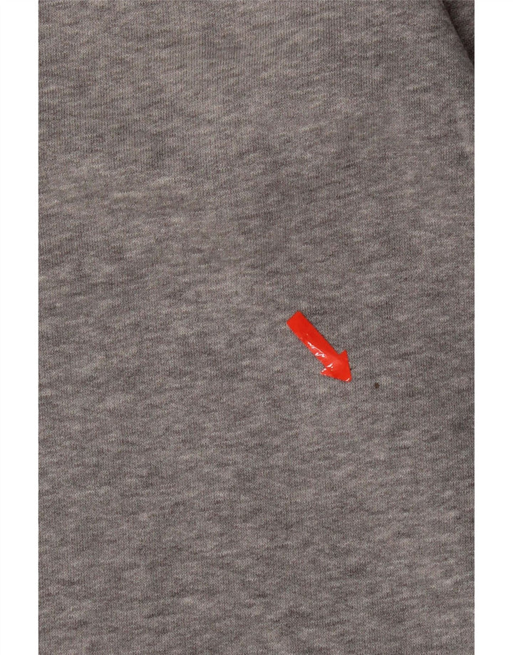 Nike Herren-Sweatshirt-Pullover, klein, grau gefleckte Baumwolle