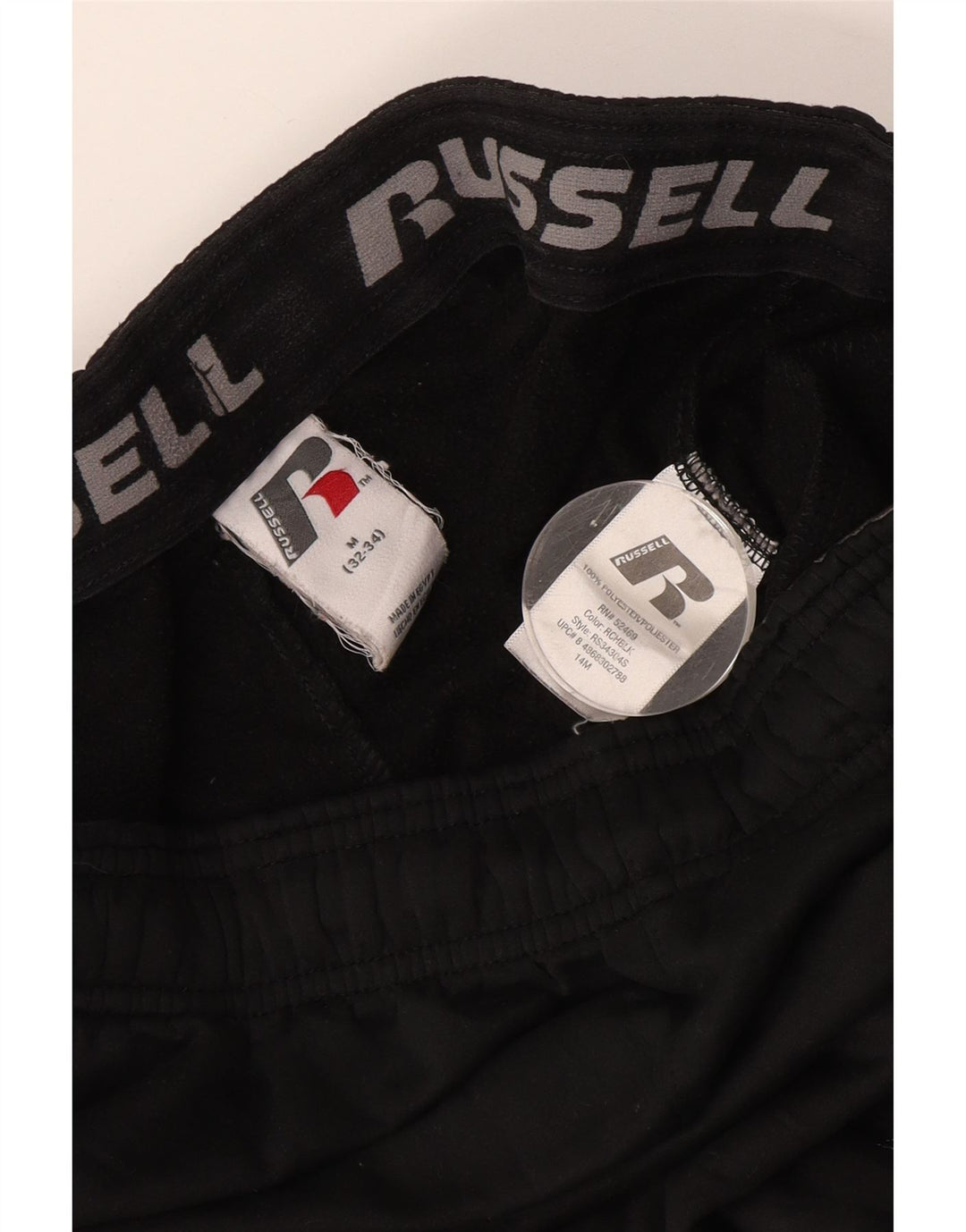 Russell Athletic Herren-Trainingshose, mittelschwarzes Polyester