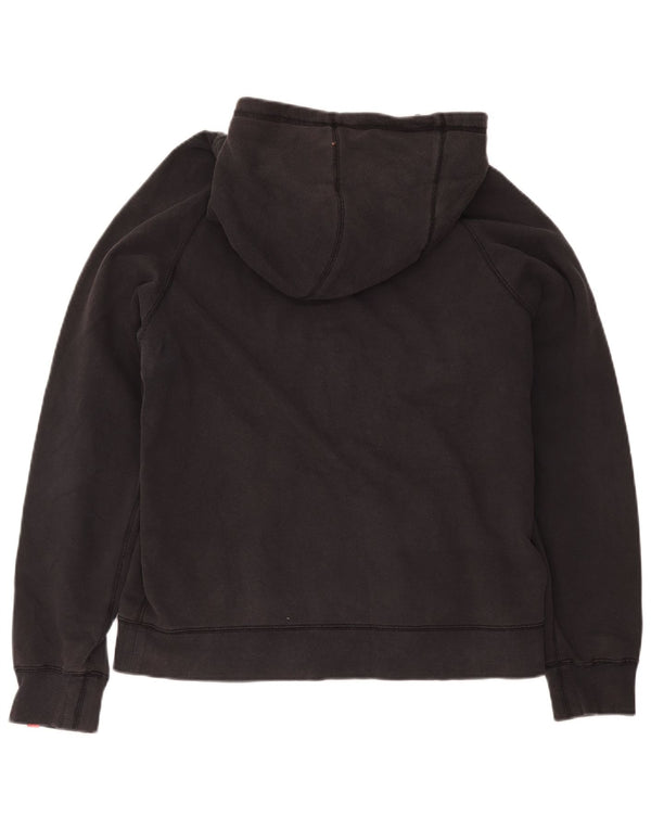 Nike Herren-Kapuzenpullover mit Reißverschluss, groß, aus schwarzer Baumwolle