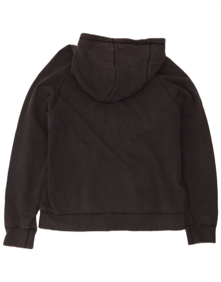 Nike Herren-Kapuzenpullover mit Reißverschluss, groß, aus schwarzer Baumwolle
