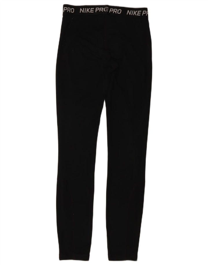 Nike Womens Graphic Leggings UK 18 XL Schwarz Polyester