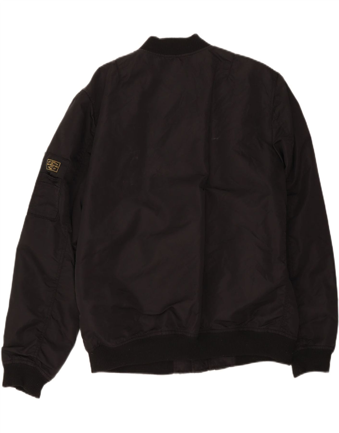 Pull & Bear Damen Bomberjacke UK 18 XL Schwarz Nylon