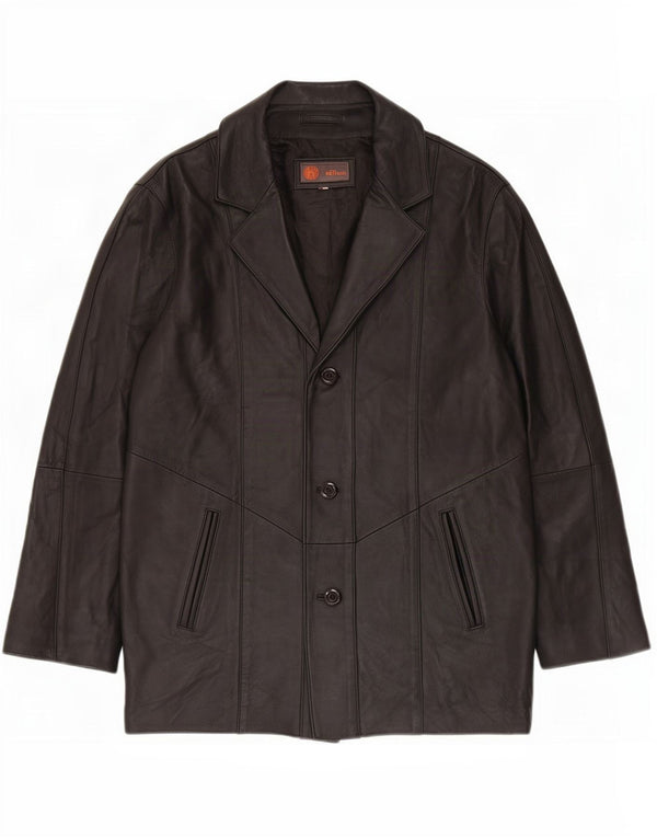 Helium Damen Lederjacke UK 16 Large Schwarz