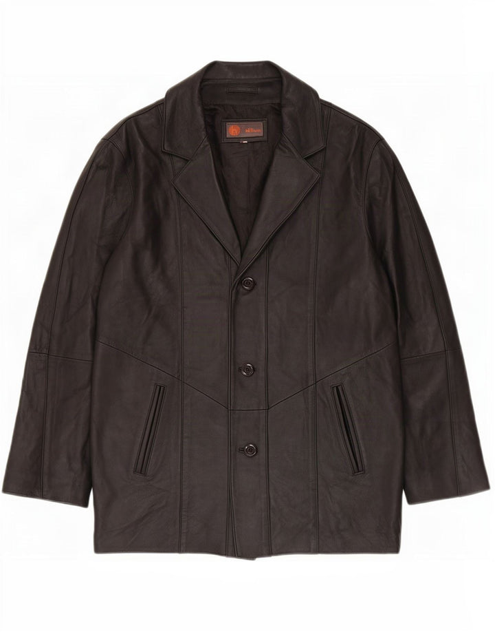 Helium Damen Lederjacke UK 16 Large Schwarz