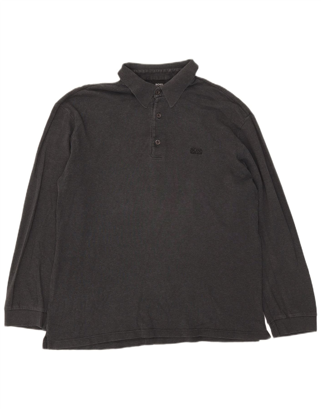 Hugo Boss Herren Langarm-Poloshirt 2XL Grau