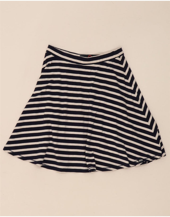 Superdry A-Linien-Rock für Damen, mittelgroß, W28, marineblau, gestreift, Baumwolle