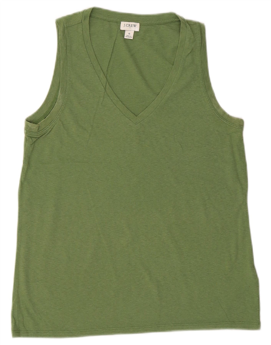 J. CREW Damen Weste Top UK 10 Small Grüne Baumwolle