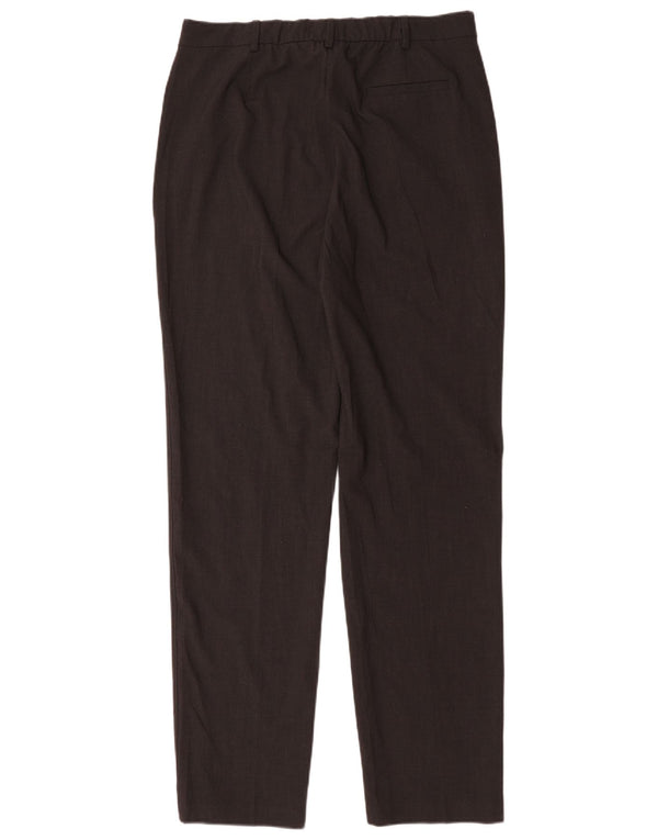 Marks & Spencer Damen Anzughose mit hoher Taille, UK 14, Größe L W34 L33, Schwarz