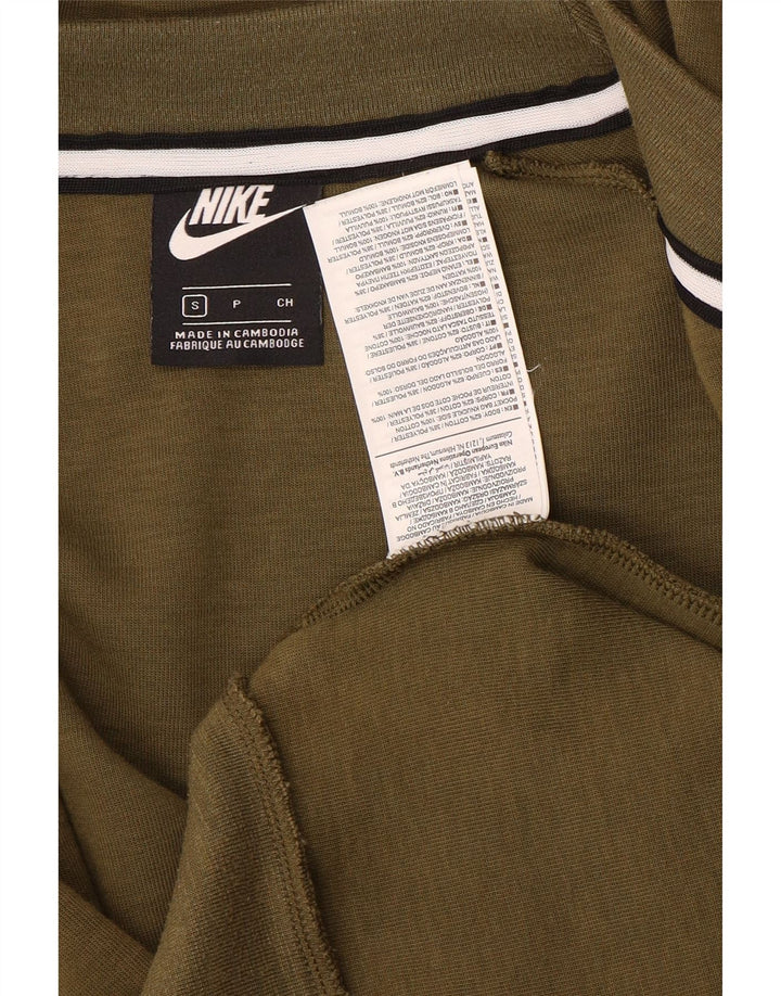 Nike Herren-Kapuzenpullover mit Reißverschluss, Größe S, Khaki, Baumwolle