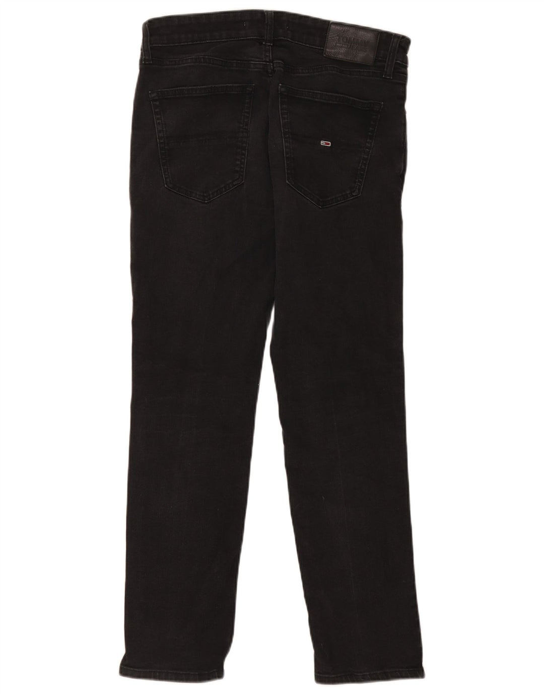 Tommy Hilfiger Herren Slim Jeans W32 L30 Schwarz Baumwolle