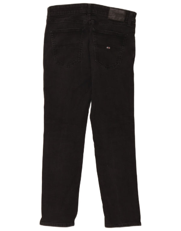 Tommy Hilfiger Mens Slim Jeans W32 L30 Black Cotton