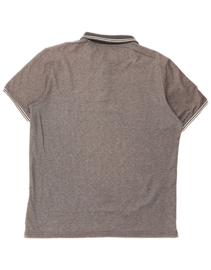Champion Herren Easy Fit Poloshirt, groß, grau gestreift