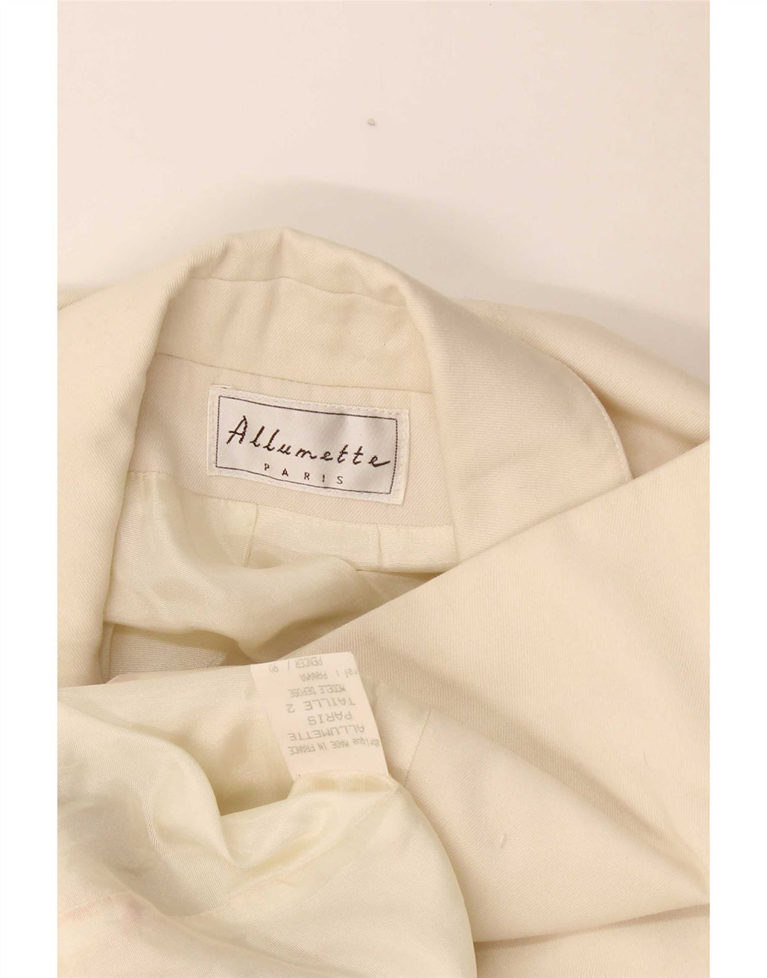 ALLUMETTE AC. Paris Zweireihiger Blazer für Damen, Gr. 12, Mittelbeige