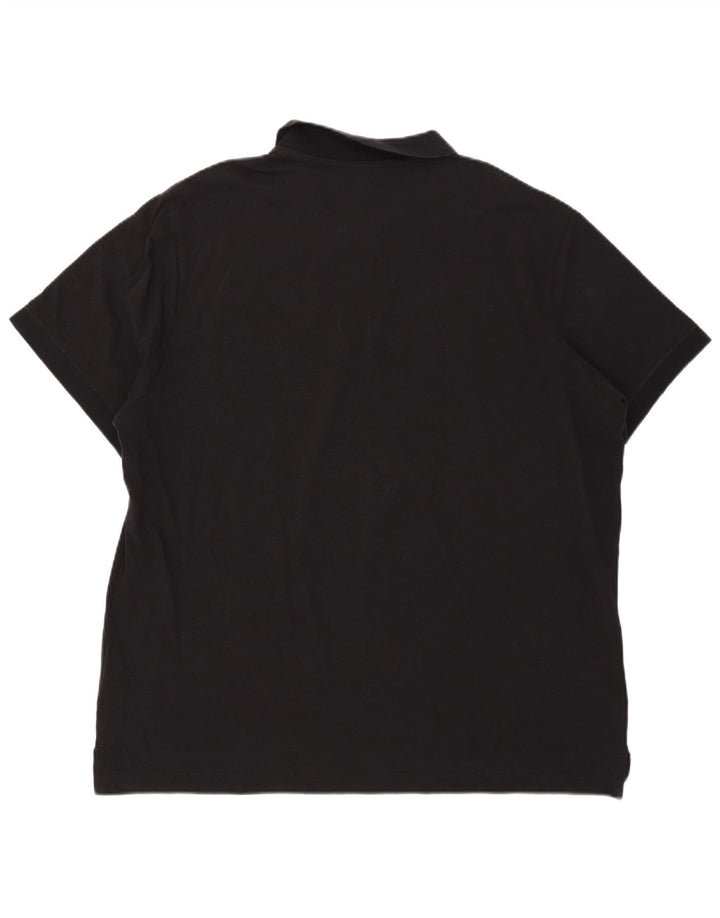 Nike Herren Poloshirt 2XL Schwarz Baumwolle
