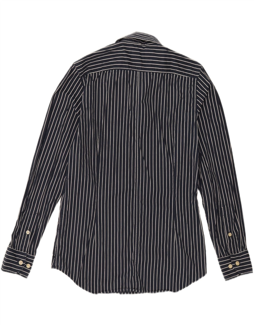 G-STAR Mens Slim Shirt Medium Navy Blue Striped Vintage G-Star and Second-Hand G-Star from Messina Hembry 