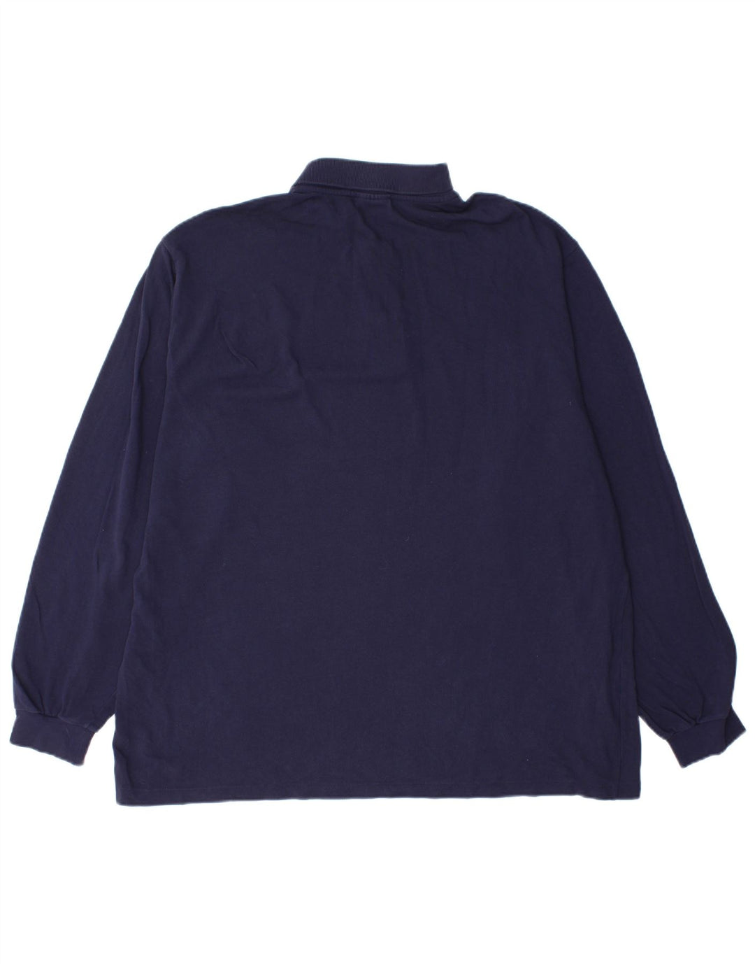 Lacoste Herren-Langarm-Poloshirt, Größe 7 2XL, marineblaue Baumwolle