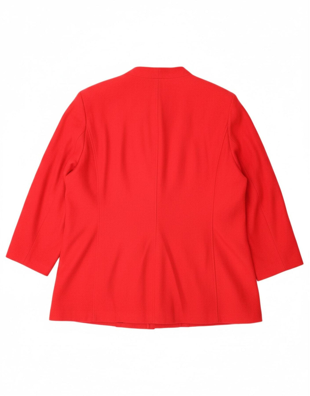 VINTAGE Damen Mantel UK 28 6XL Rot Polyester