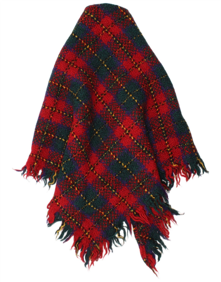 Branigan Damen Strick-Poncho-Schal, Einheitsgröße L31, mehrfarbig kariert