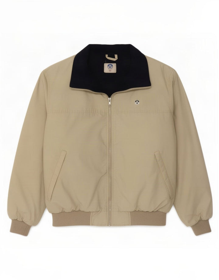 North Sails Herren Bomberjacke, gepolstert, UK 40, Größe L, Khaki, Polyamid