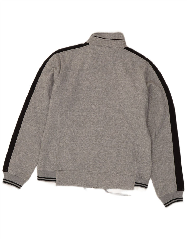 Champion Damen-Trainingsanzug-Top-Jacke, UK 16, Größe L, Grau, Colourblock-Baumwolle