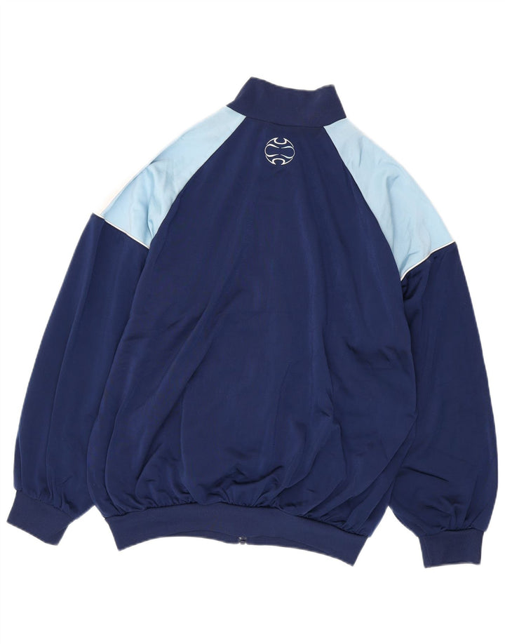 ADIDAS Herren-Trainingsanzug, UK, Größe 40/42, Mittelmarineblau, Farbblock-Polyester