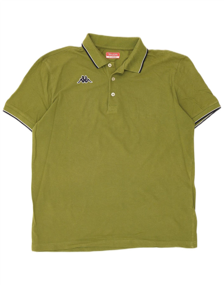 Kappa Herren Poloshirt XL Grüne Baumwolle