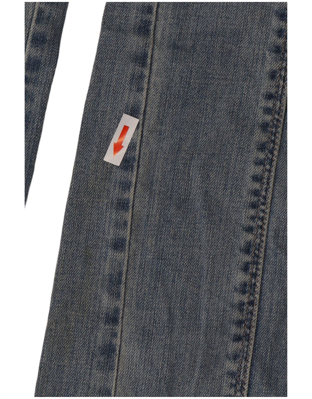 Calvin Klein Damen Straight Jeans W29 L35 Blaue Baumwolle