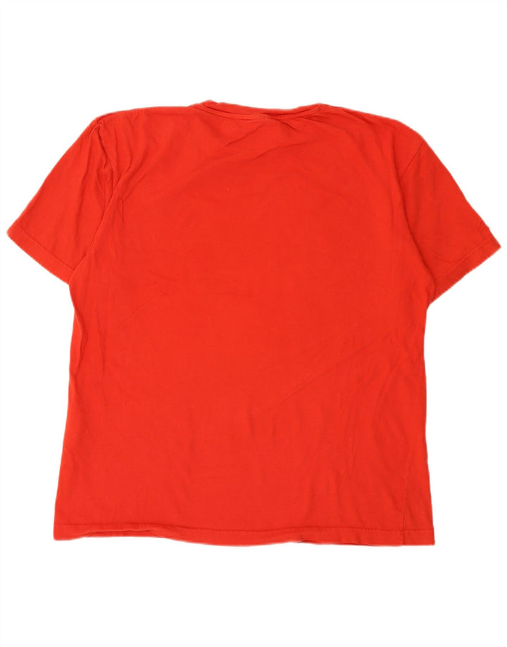 Levi's Damen Grafik-T-Shirt-Oberteil UK 16 Large Rot