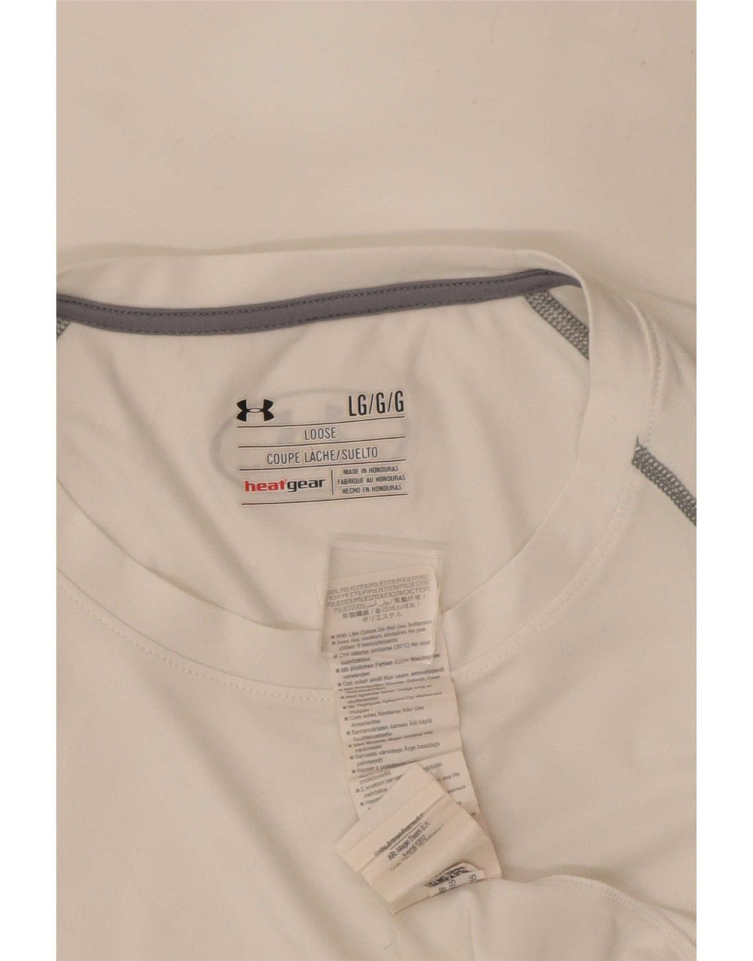 Under Armour Herren Heat Gear Top Langarm Large Weiß Polyester
