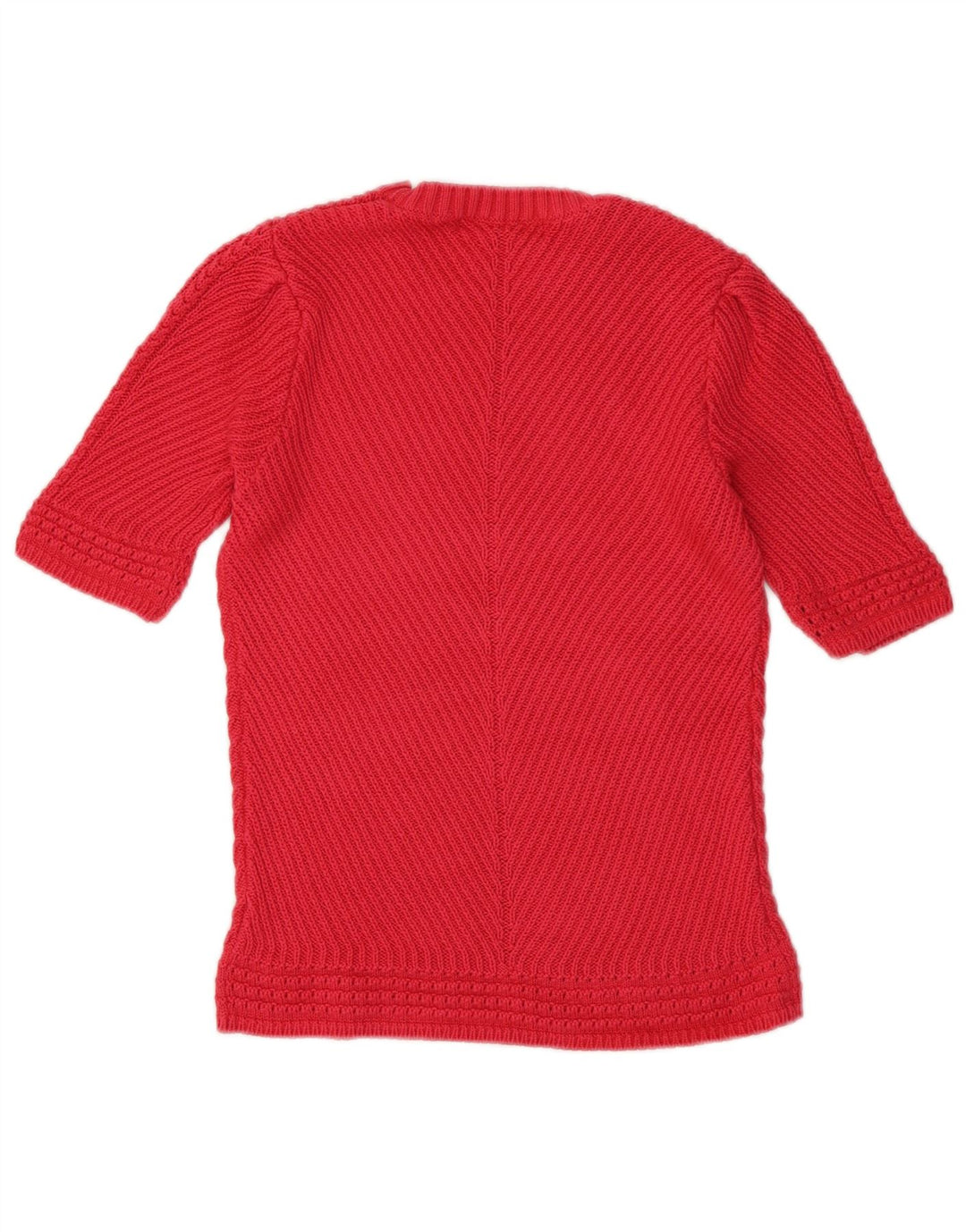 Marks & Spencer Damen-Pullover mit Rundhalsausschnitt, Gr. 10, Größe S, Rosa