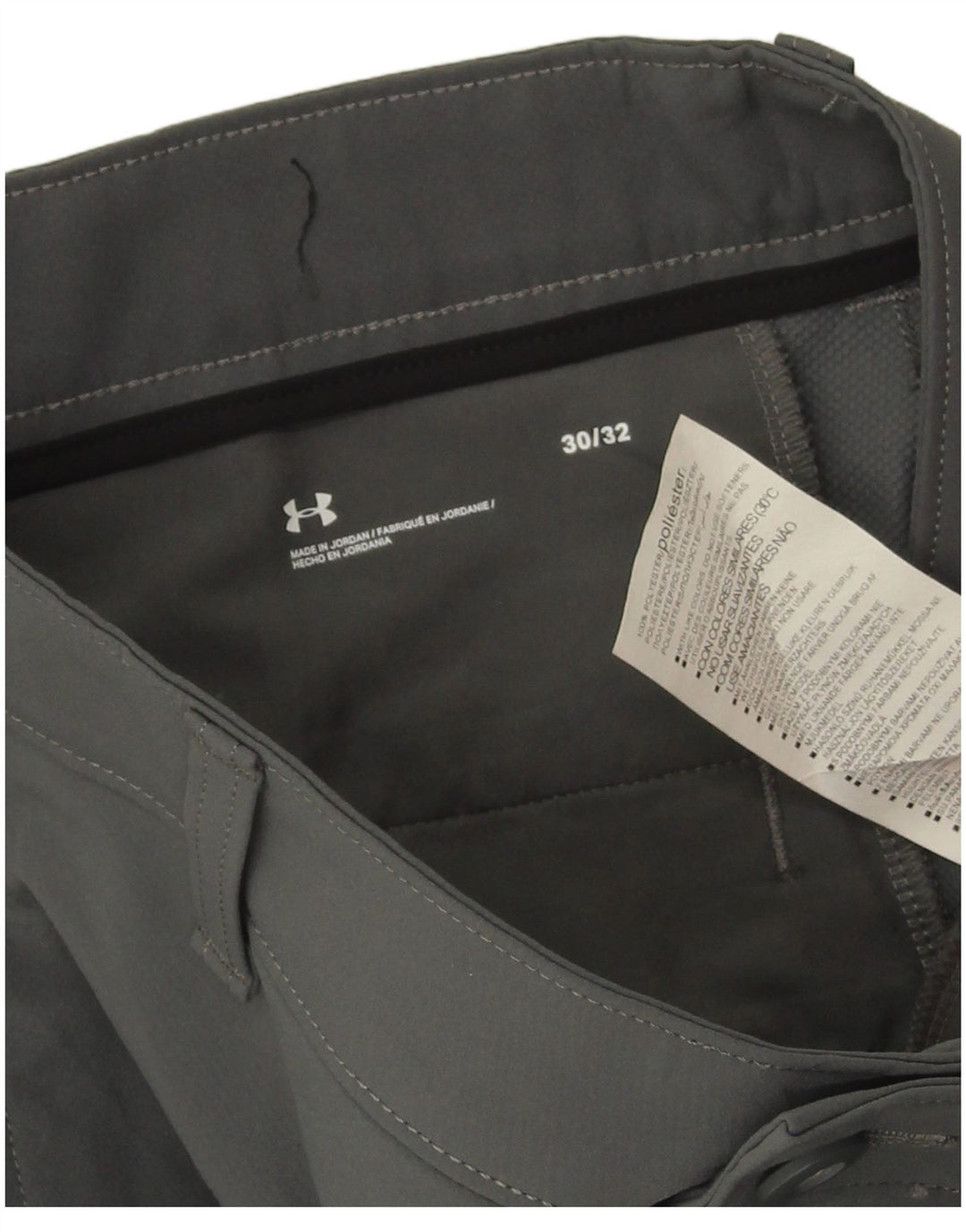 Under Armour Herren Slim Chino Hose W30 L32 Grau Polyester