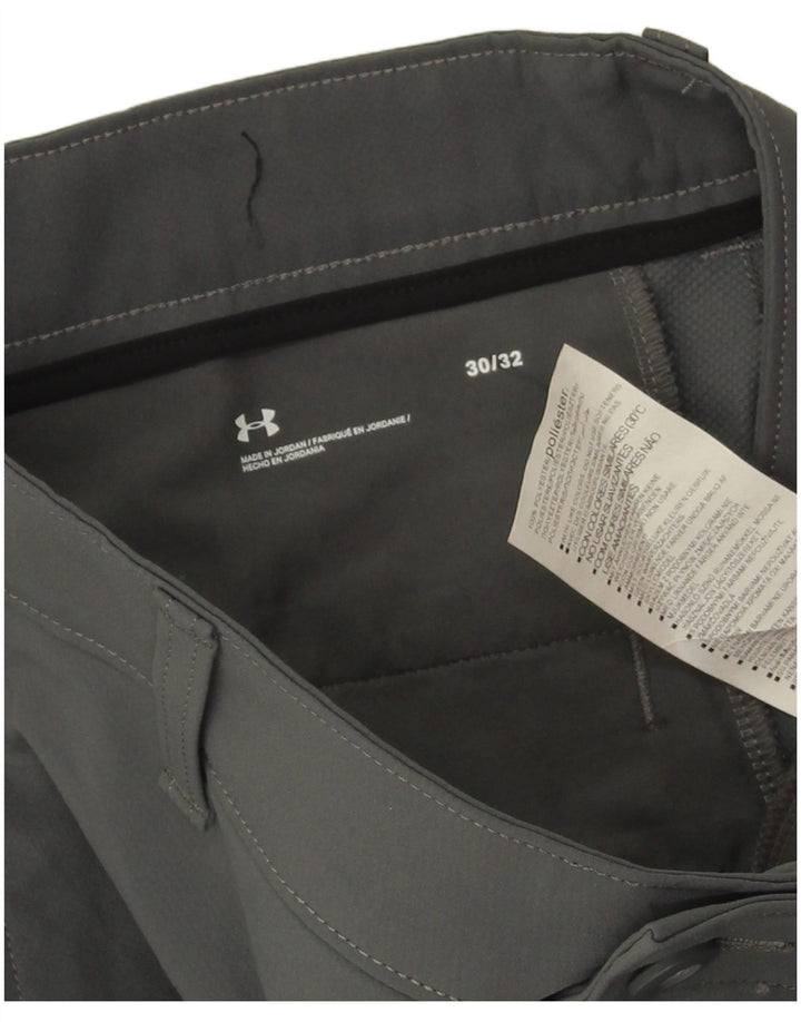 Under Armour Herren Slim Chino Hose W30 L32 Grau Polyester