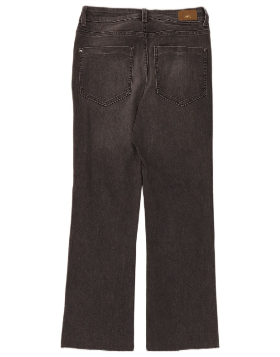 Zara Damen Bootcut Jeans EU 36 XS W26 L26 Grau