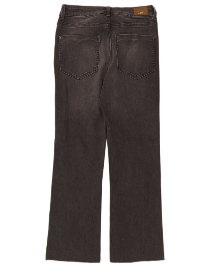 Zara Damen Bootcut Jeans EU 36 XS W26 L26 Grau