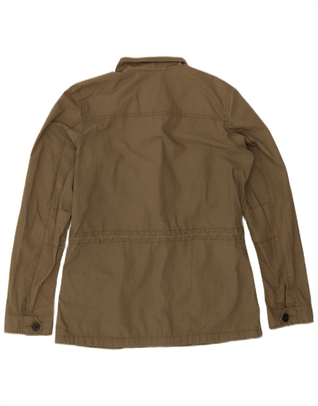 FAT FACE Womens Utility Jacket UK 10 Small Khaki Cotton