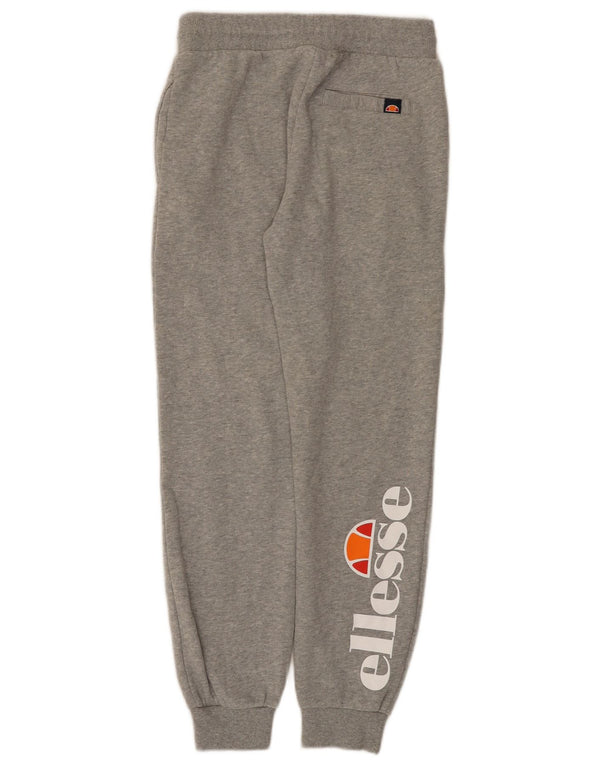 Ellesse Jungen-Trainingsanzughose mit grafischem Muster, 12–13 Jahre, graue Baumwolle