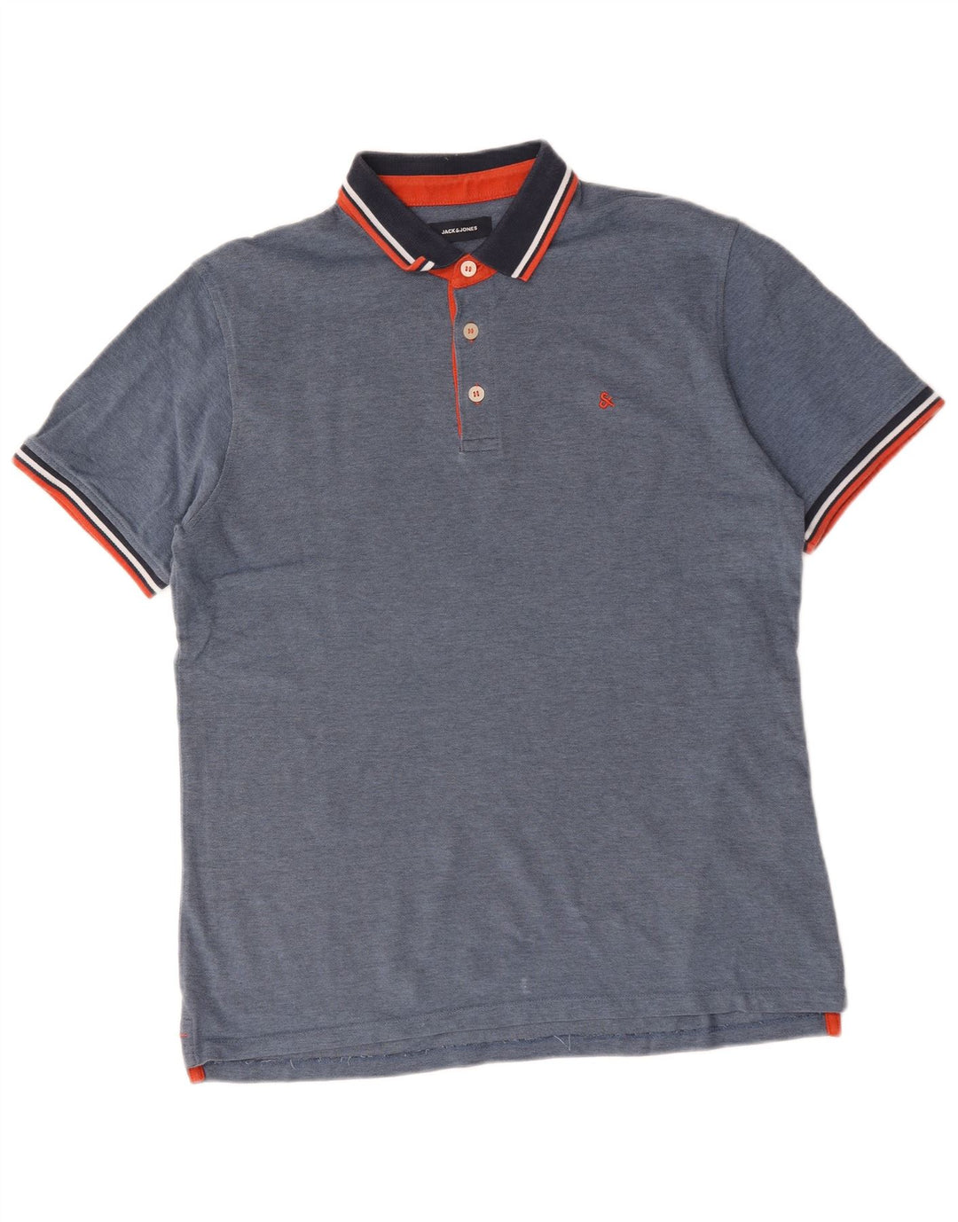 Jack & Jones Herren Poloshirt XL Marineblau Baumwolle