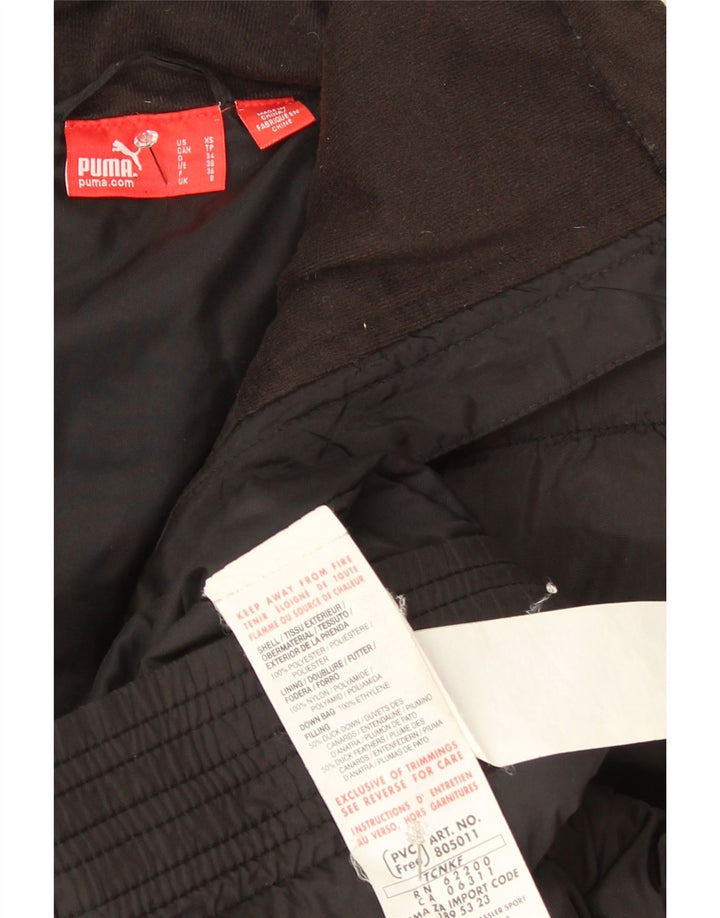 Puma Damen Wattierte Weste UK 6 XS Schwarz Polyester