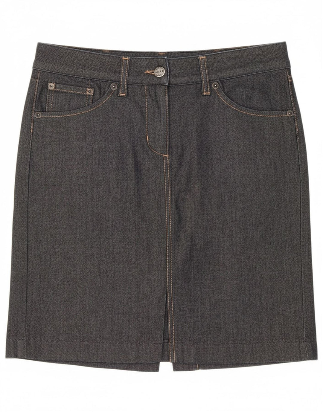 Gant Damen Jeansrock EU 36 Small W28 Schwarze Baumwolle