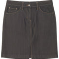 Gant Damen Jeansrock EU 36 Small W28 Schwarze Baumwolle