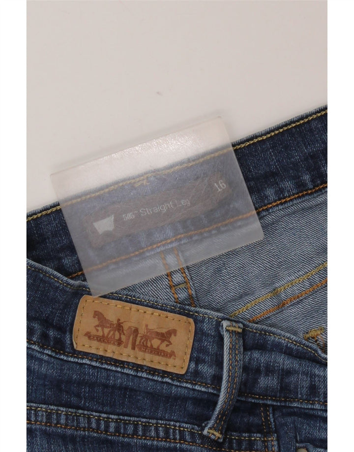 Levi's Damen 505 Straight Jeans US 16 2XL W36 L29 Blau