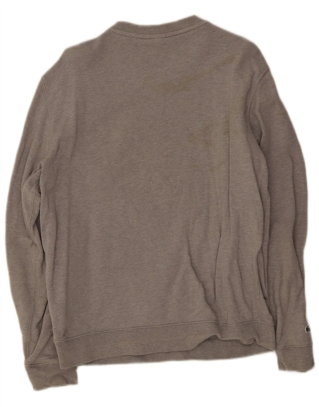 Lacoste Herren-Sweatshirt mit Grafik, Größe 5, große graue Baumwolle