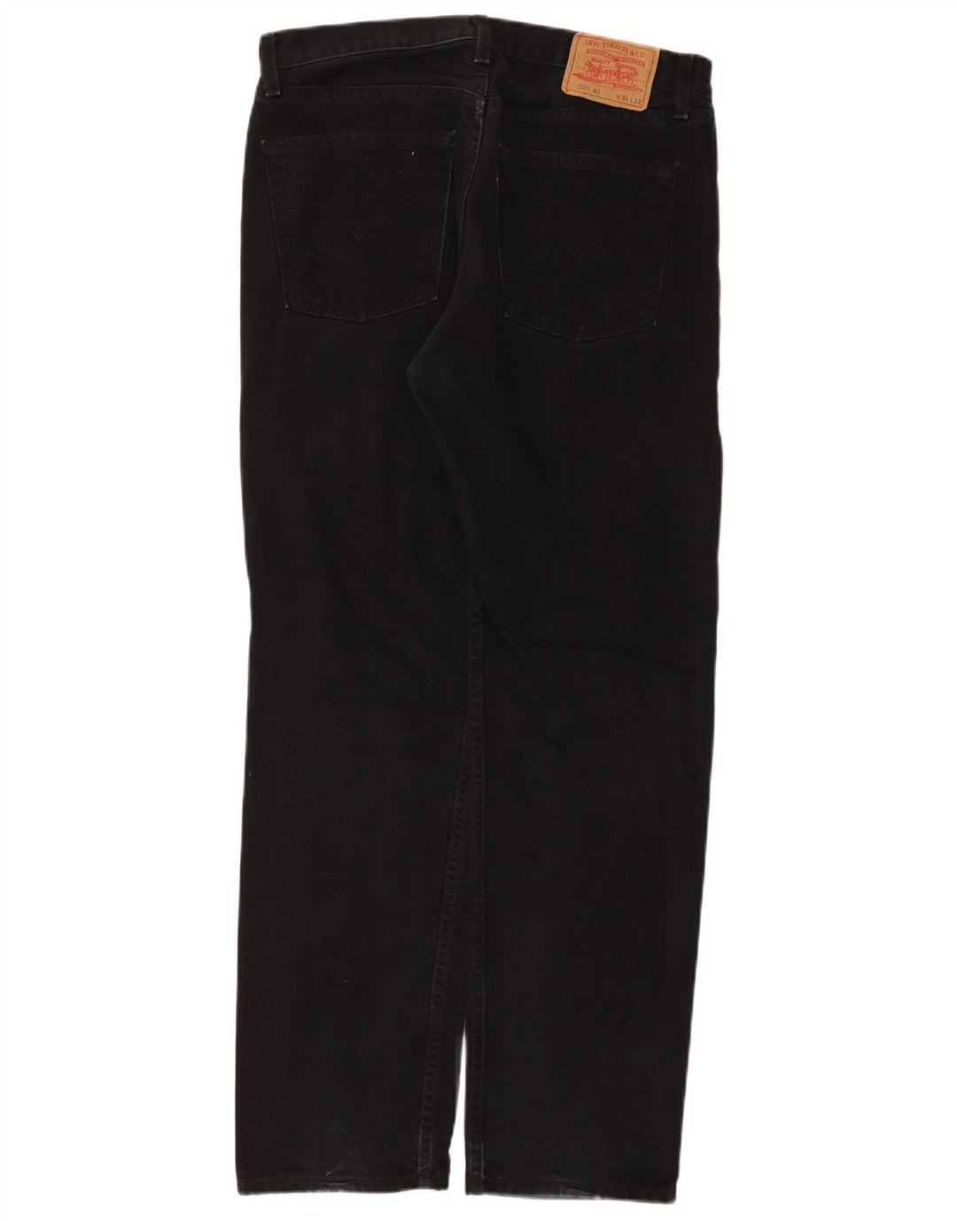Levi's Herren 521 Tapered Jeans W34 L32 Schwarze Baumwolle