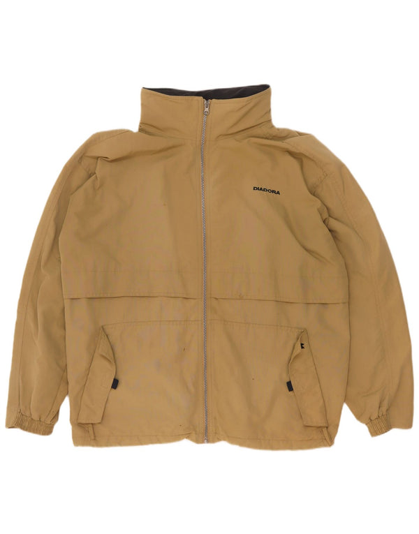 Diadora Herren-Regenjacke mit Kapuze, UK 42, XL, Khaki, Polyamid