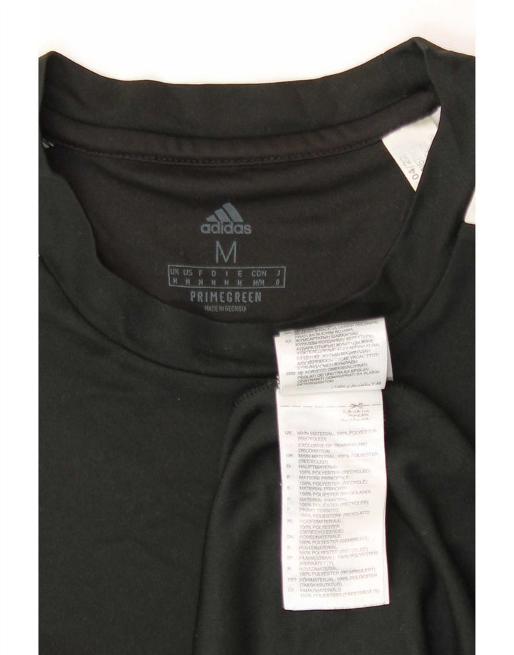 Adidas Herren Aeroready Graphic T-Shirt Top Medium Schwarz Farbblock