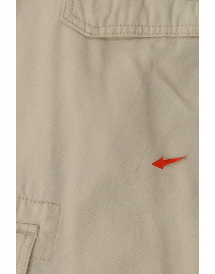 Fila Herren Cargo-Shorts, Größe L, W34, aus weißer Baumwolle